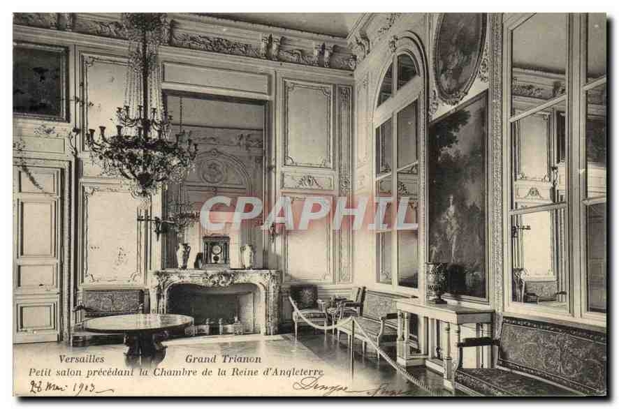 CPA Versailles Grand Trianon Petit salon precedant la Chambre de la Reine d'Angleterre 