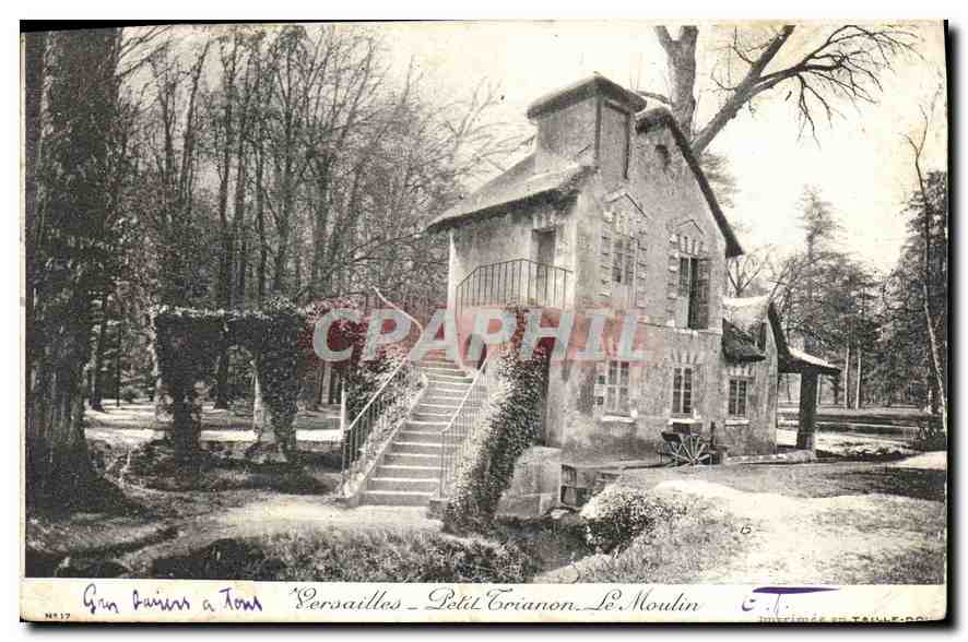 CPA Versailles Petit Trianon Le Moulin 