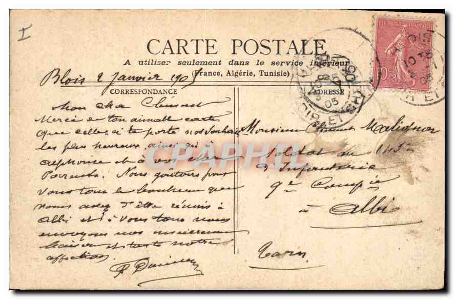 CPA Versailles Galerie des Batailles  — Verso