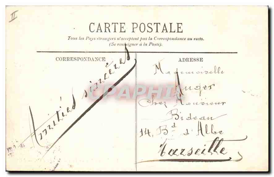 CPA Lyon Un Coin du Lac au Parc de la Tete d'Or  — Verso