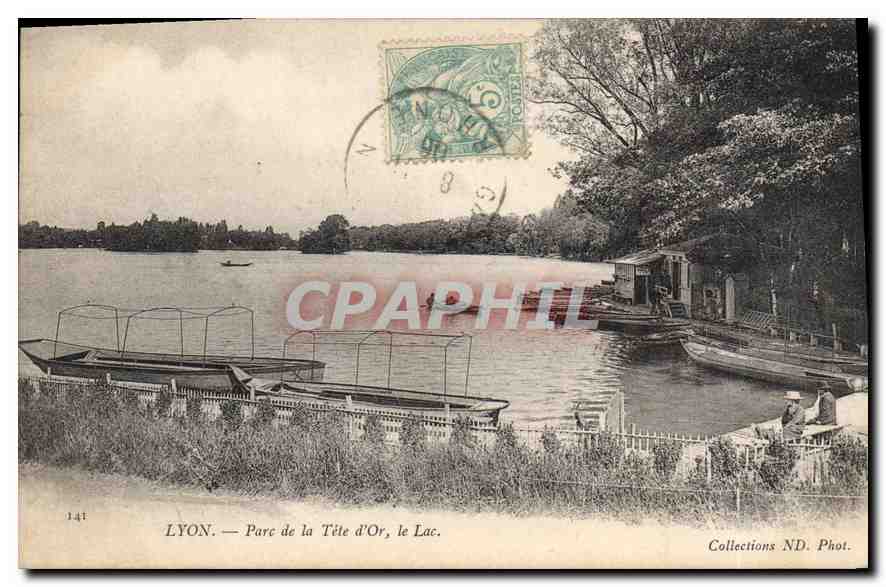 CPA Lyon Parc de la Tete d'Or Le Lac 