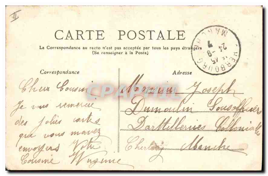 CPA Lyon Parc de la Tete d'Or Coin des Cygnes Peche Pecheur — Rückseite