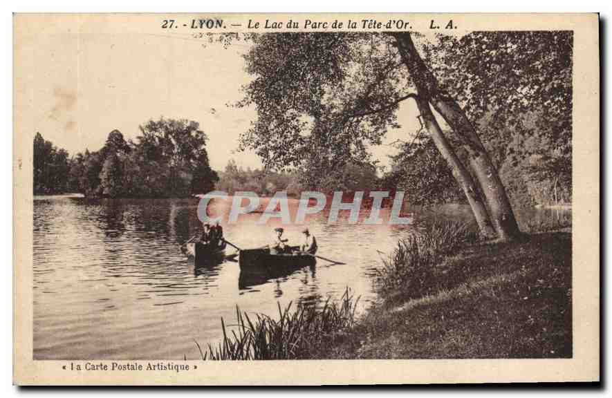CPA Lyon Le Lac du Parc de la Tete d'Or 