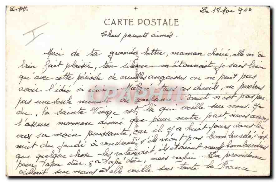 CPA Lyon Hopital Edouard Herriot Le Pavillon des Enfants  — Rückseite