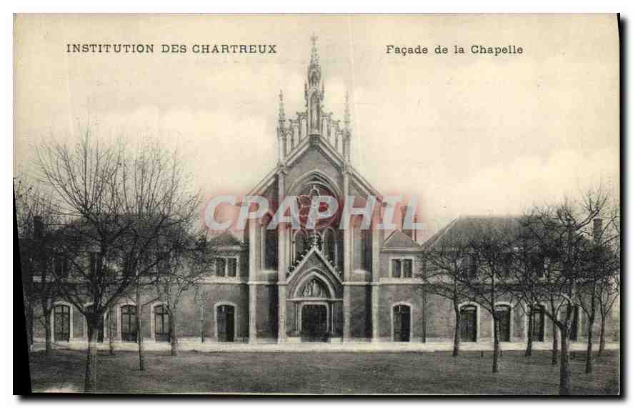 CPA Institution des Chartreux Facade de la Chapelle 
