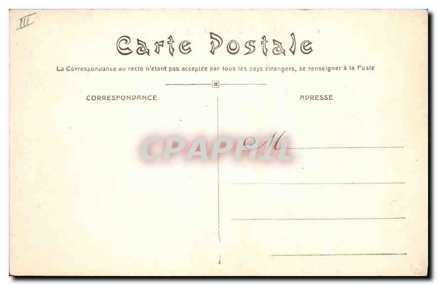 CPA Institution des Chartreux La Piscine  — Rückseite