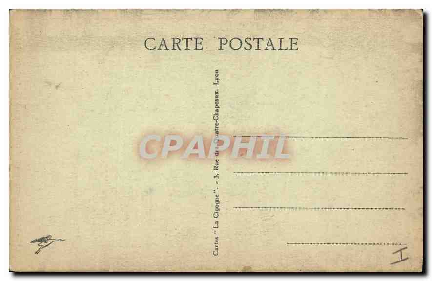 CPA Lyon Entree de la Bibliotheque de la Ville Cathedrale St Jean  — Verso