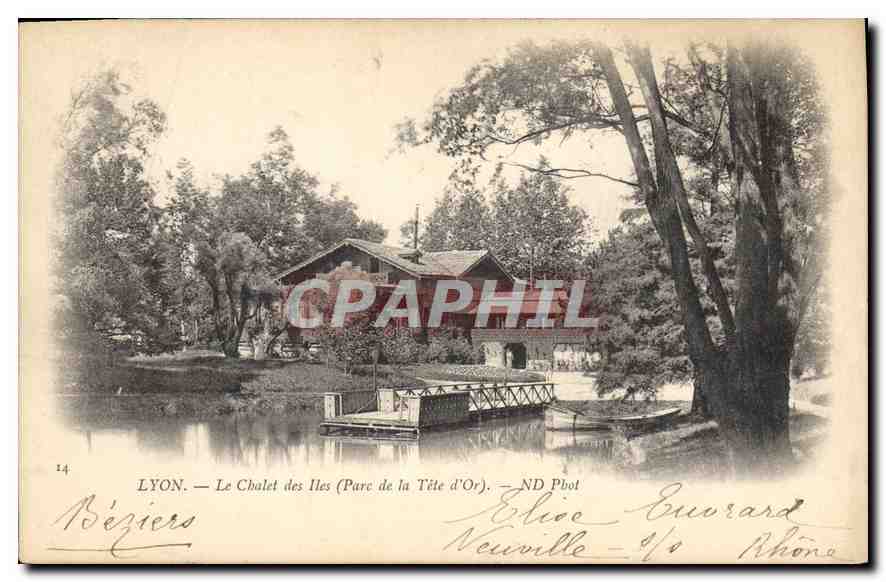 CPA Lyon Le Chalet des Iles Parc de la Tete d'Or 