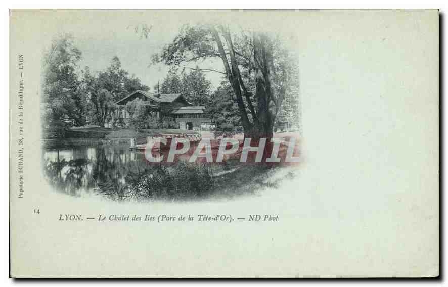 CPA Lyon Le Chalet des Iles Parc de la Tete d'Or 