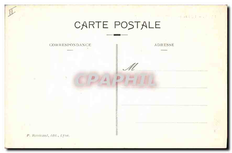 CPA Lyon Le Lac au Parc de la Tete d'Or  — Verso