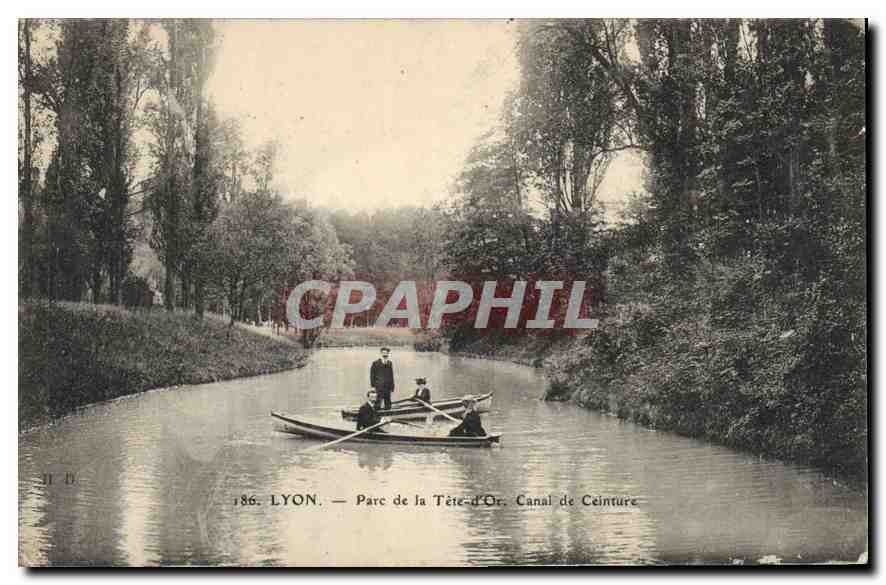 CPA Lyon Parc de la Tete d'Or Canal de Ceinture 