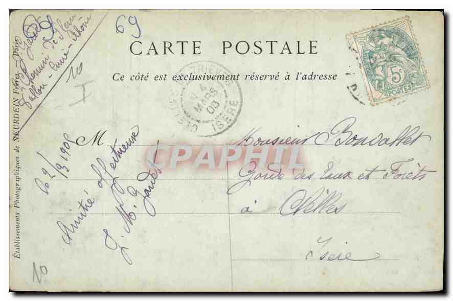 CPA Lyon Le Jardin des Plantes  — Rückseite