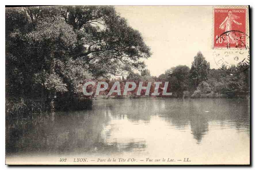 CPA Lyon Parc de la Tete d'Or Vue sur le Lac 