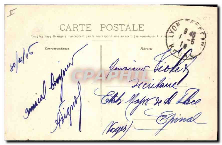 CPA Lyon Parc de la Tete d'Or Embarcadere  — Rückseite