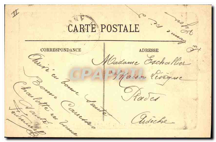 CPA Lyon Un Coin du Lac au Parc de la Tete d'Or  — Rückseite