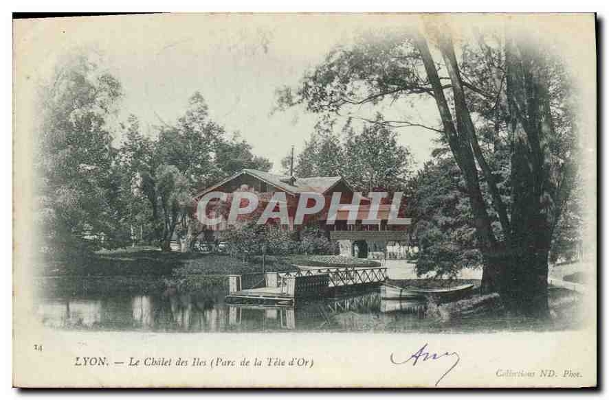 CPA Lyon Le Chalet des Iles Parc de la Tete d'Or 