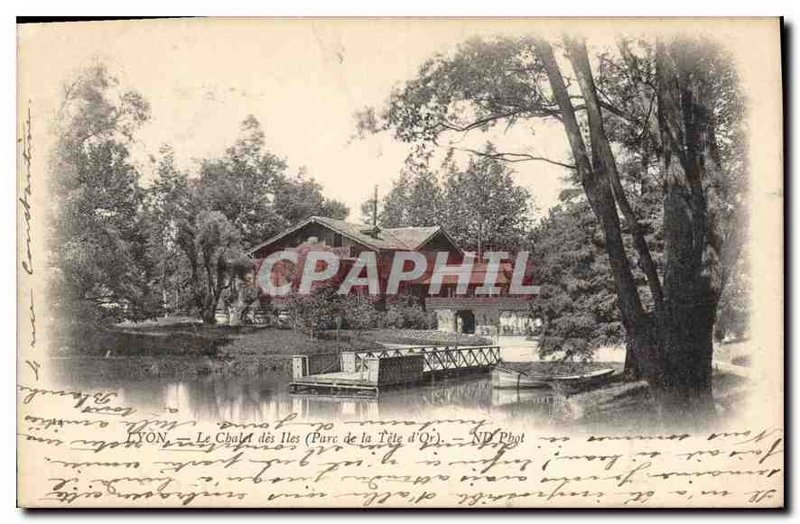 CPA Lyon Le Chalet des Iles Parc de la Tete d'Or 