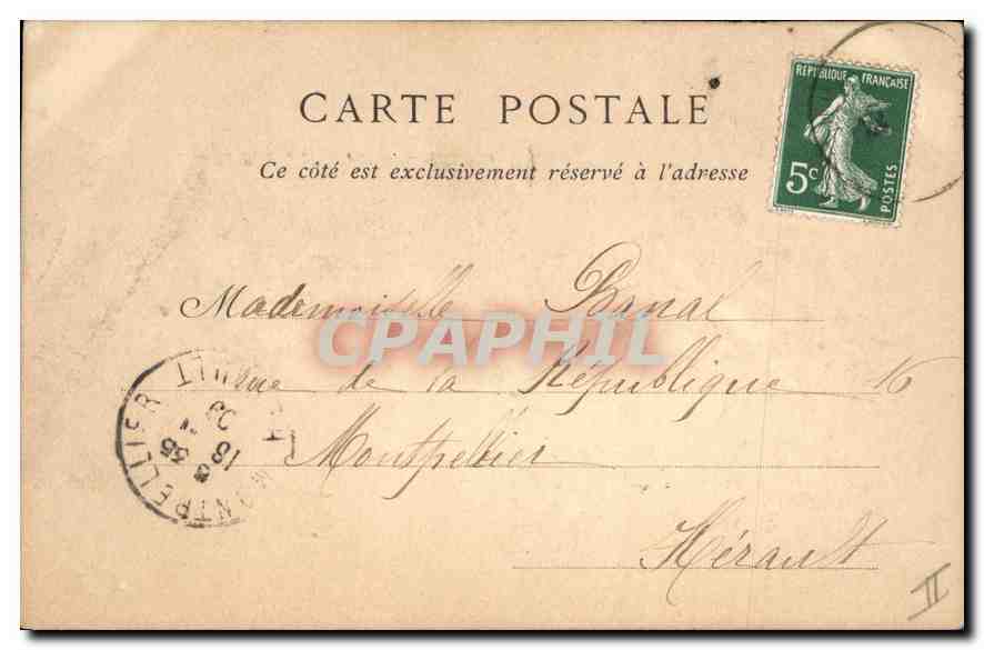 CPA Lyon Le Parc de la Tete d'Or  — Rückseite
