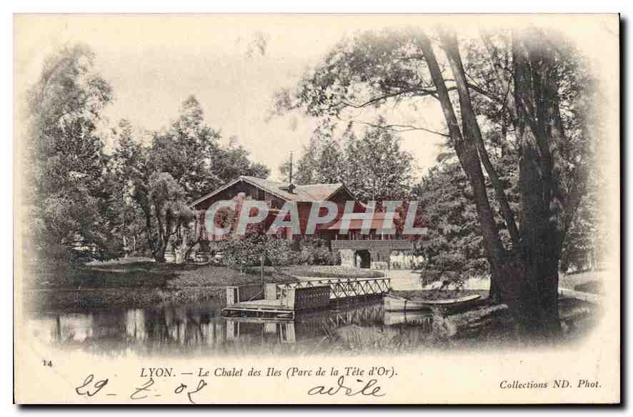 CPA Lyon Le Chalet des Iles Parc de la Tete d'Or 
