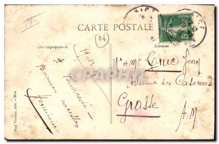 CPA Cote d'Azur Nice Laveuses le Paillon au Pont Vieux  — Rückseite