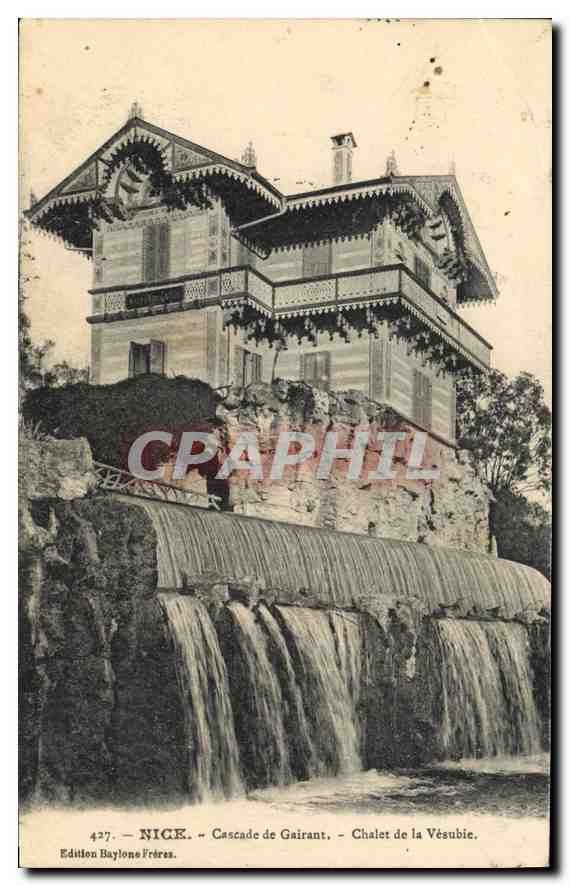 CPA Nice Cascade de Gairant Chalet de la Vesubie 