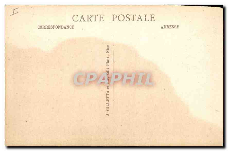 CPA Nice Vue generale prise du Mont Boron  — Verso