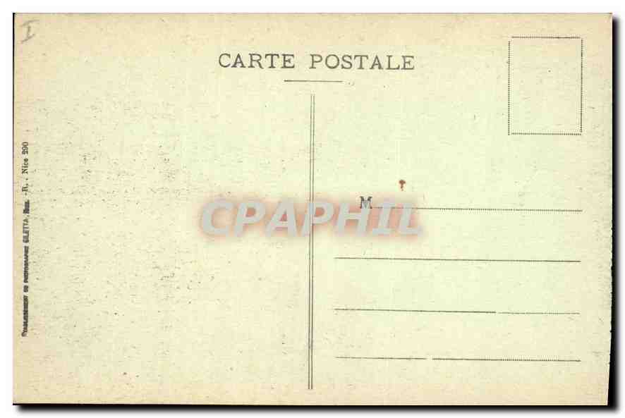 CPA Nice Vue generale entre les Pins Mont Boron  — Verso