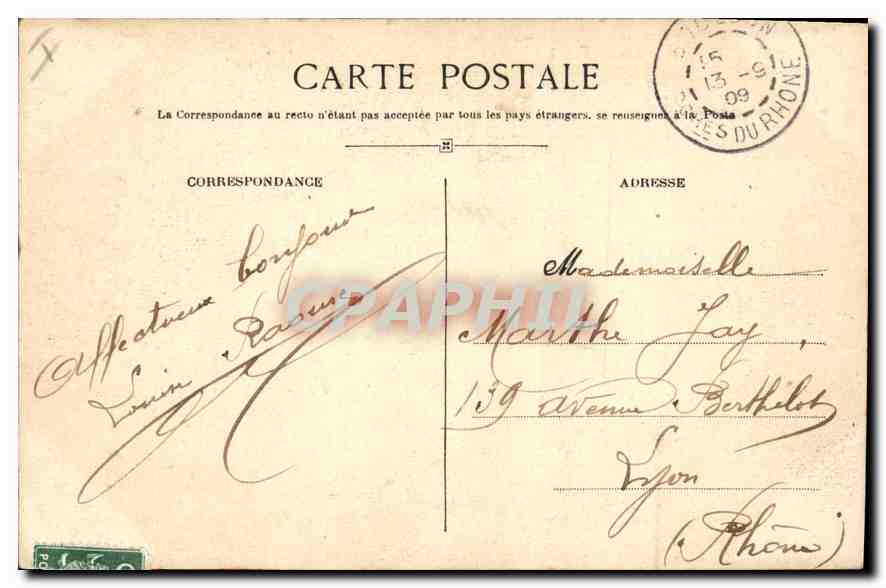 CPA Tarascon Chateau dit du Roi Rene  — Rückseite