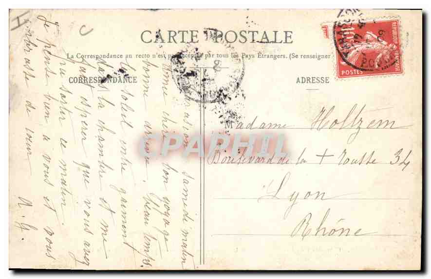 CPA Tarascon Chateau dit du Roi Rene cote de la Ville  — Verso