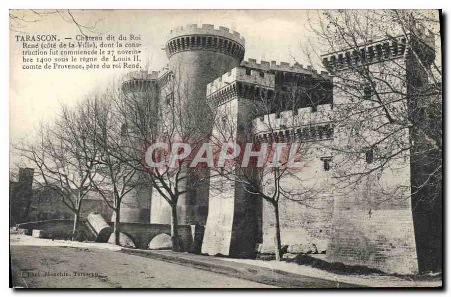 Tarascon — Château dit du Roi René (côté de la Ville) — Thot, Blanchio, Tarascon