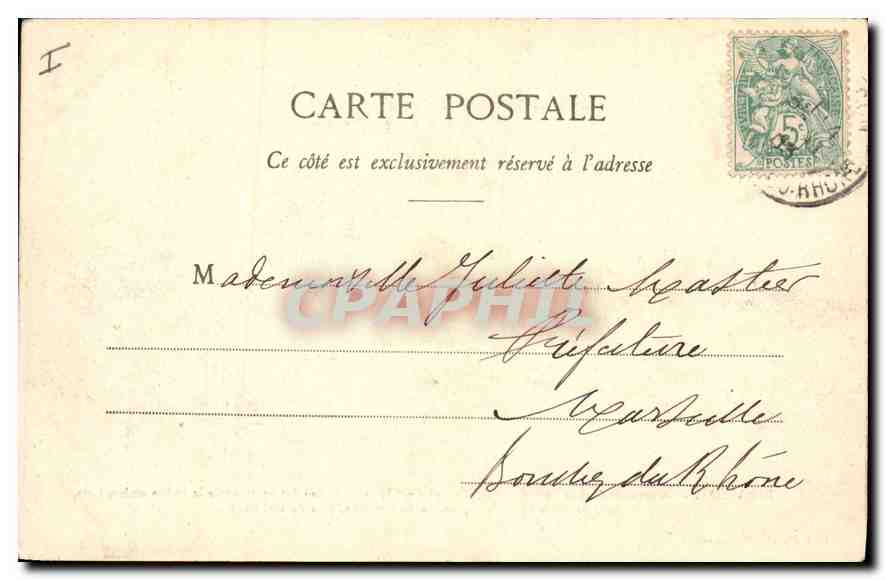 CPA Tarascon Chateau dit du Roin Rene Cote du Rhone  — Verso