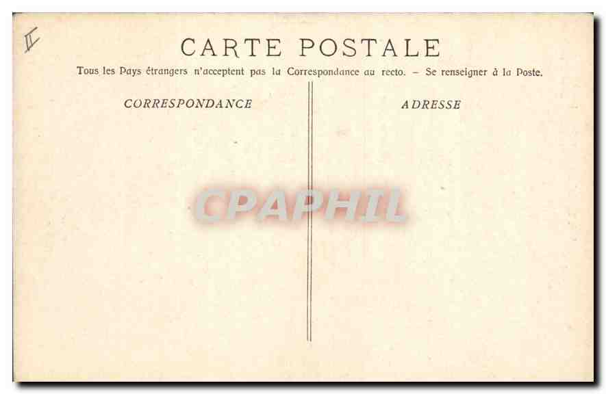 CPA Tarascon La Porte St Jean  — Rückseite