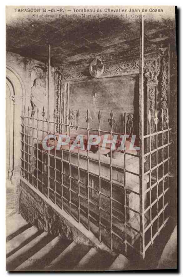Tarascon (B.-du-R.) — Tombeau du Chevalier Jean de Cossa — Situé dans l'Église Saint-Martin à l'Église de la Crypte