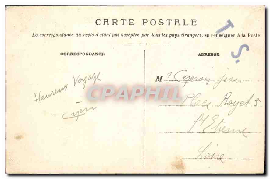 CPA Vue du Pont suspendu sur le Rhone a Tarascon  — Rückseite