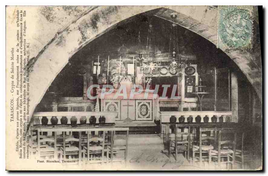 CPA Tarascon Crypte de Sainte Marthe 