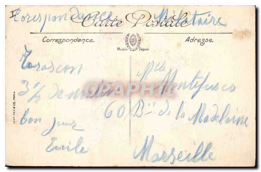 Tarascon — Schloss des Königs René — Selecta — Rückseite