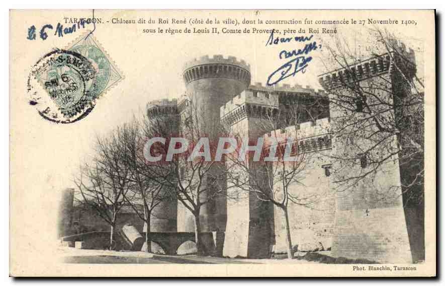 Tarascon — Château dit du Roi René (côté de la ville) — Phot. Blanchin, Tarascon