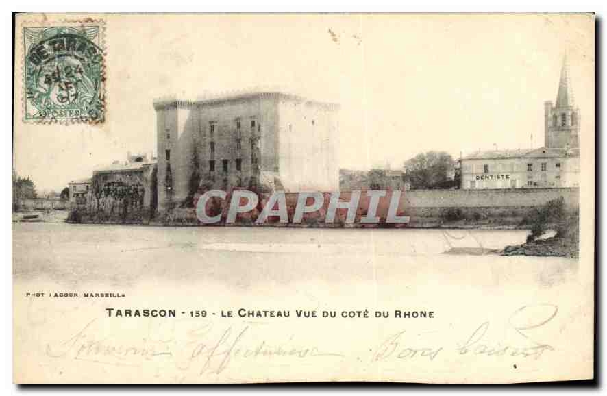 CPA Tarascon Le Chateau vue du cote du rhone 