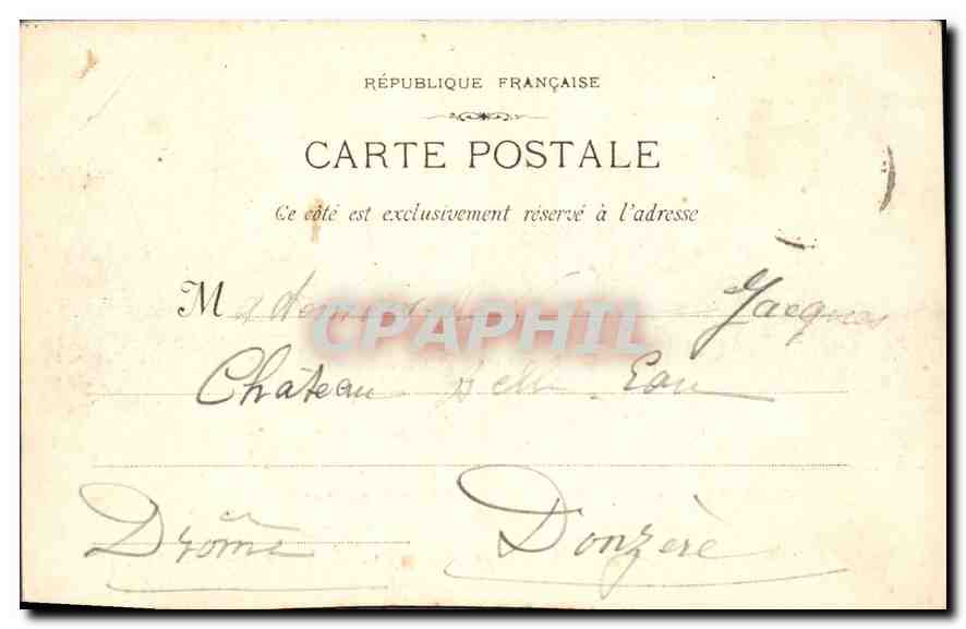 CPA Tarascon Le Chateau vue du cote du rhone  — Rückseite