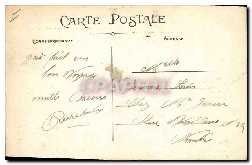 CPA Tarascon Tartarin d'apres une vieille estampe conservee a la bibliotheque de la ville  Chien Cha — Rückseite