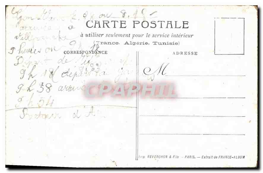 Tarascon — Église Ste-Marthe — Imp. Reverchon & Fils — Verso