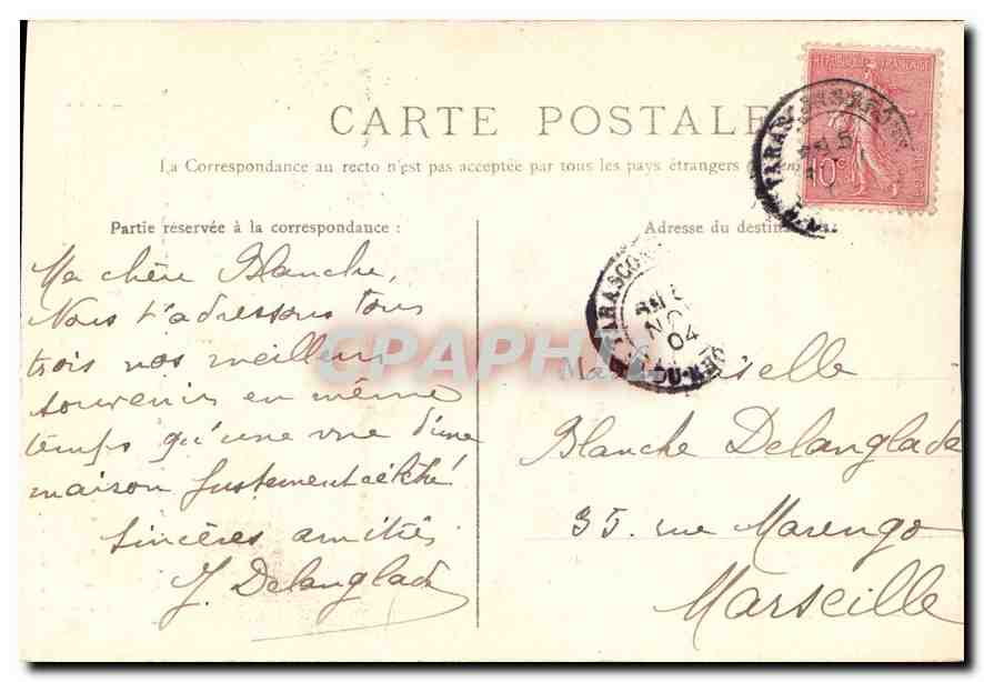 Parascon — La Villa Bézuquet — Éditeur Bézuquet, série 35 — Verso