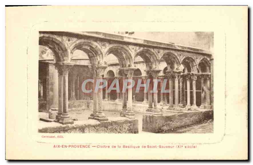 Aix-en-Provence — Cloître de la Basilique de Saint-Sauveur (XIe siècle) — Germanet, édil.