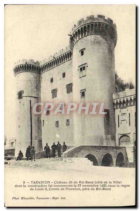 Tarascon — Château dit du Roi René (côté de la Ville) — Phot. Blanchin, Tarascon, n°9