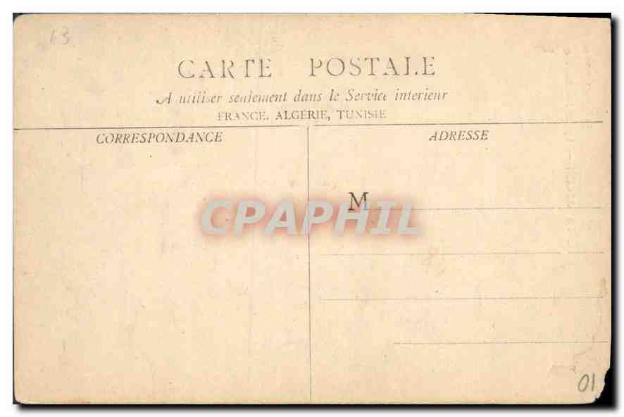 CPA Tarascon Eglise Ste Marthe  — Verso
