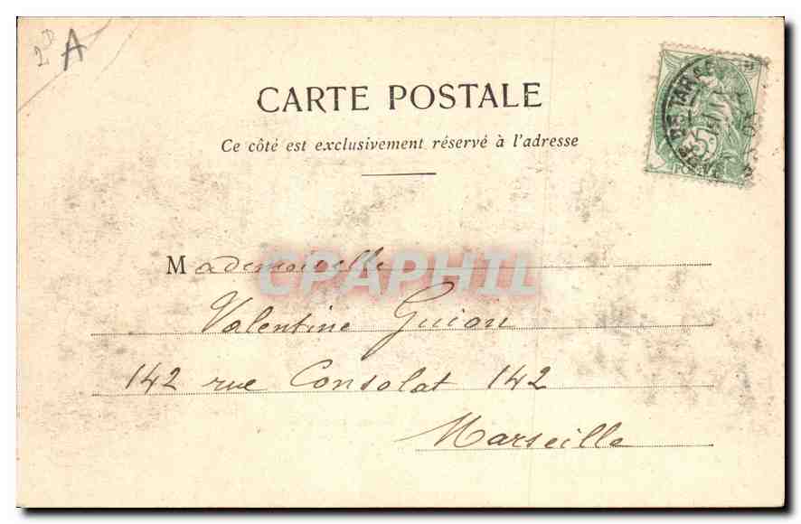 CPA Chateau du Roi Rene a Tarascon  — Rückseite