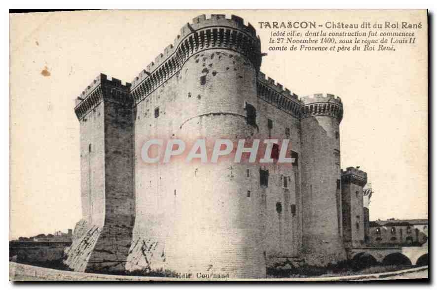 CPA Tarascon Chateau dit du Roi Rene Cote de la Ville 