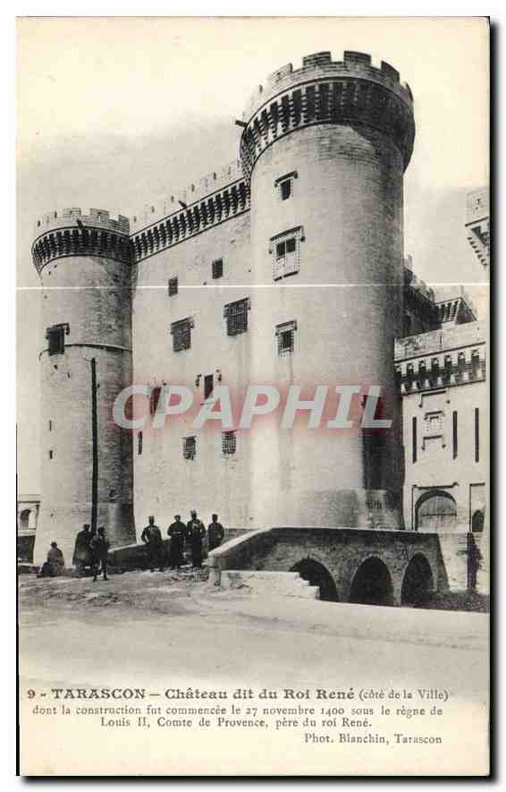 Tarascon — Château dit du Roi René (côté de la Ville) — Phot. Blanchin, Tarascon
