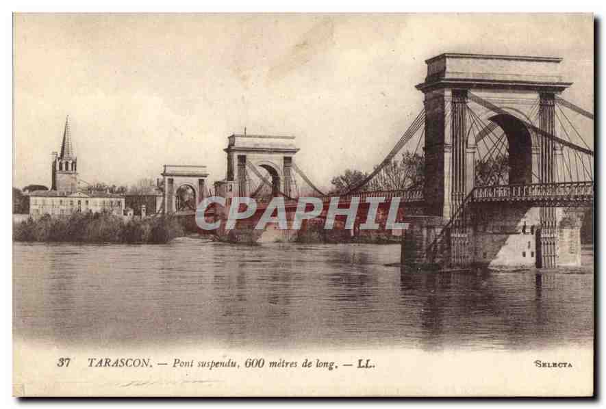 CPA Tarascon Pont suspendu 