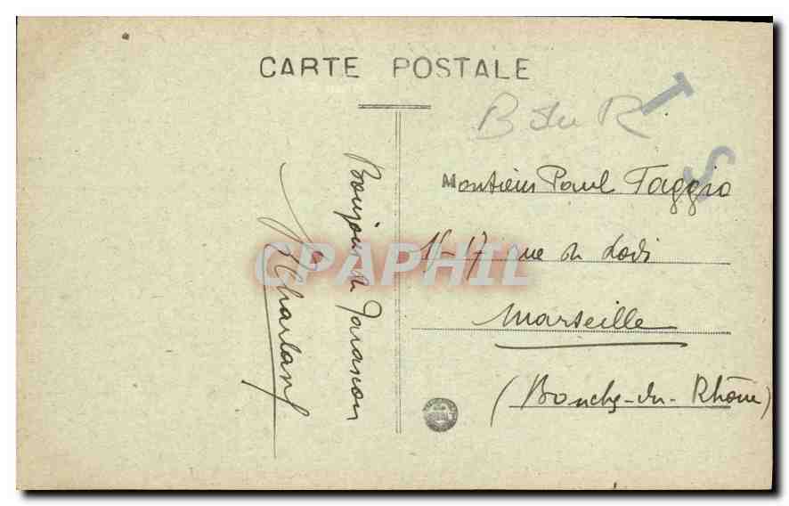 CPA Pont viaduc sur le Rhone reliant Tarascon et Beaucaire  — Rückseite
